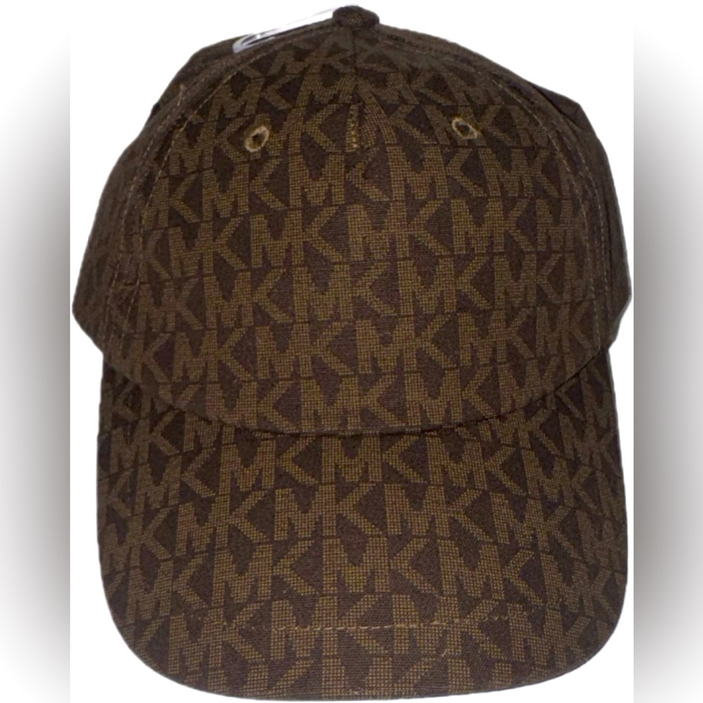 NWT UNISEX “MICHAEL” MICHAEL KORS MK LOGO PRINT BASEBALL HAT